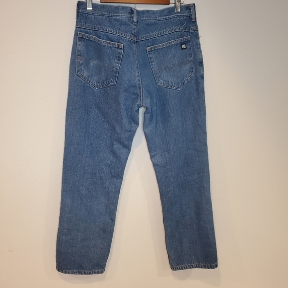 Men's 32 by 32 Black Lined Jeans - Picture 5 of 11